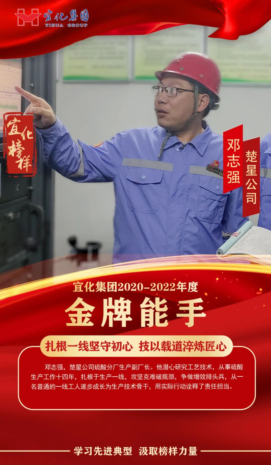 【宜化榜樣】金牌能手鄧志強(qiáng)：扎根一線堅(jiān)守初心，技以載道淬煉匠心